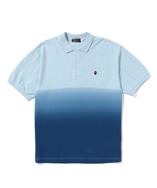 A BATHING APE(アベイシングエイプ)の「APE HEAD ONE POINT GRADATION RELAXED FIT POLO M(ポロシャツ・メンズ・オレンジ/ブルー・LARGE/X-LARGE/MEDIUM/XX-LARGE)」の2枚目の写真