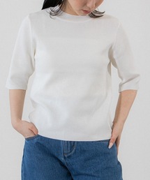 Sirin定番 5分袖ニットトップス