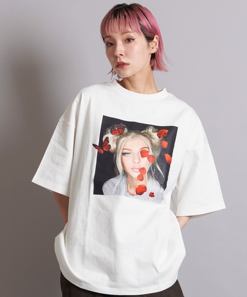 GALLIS ADDICTION(ガリスアディクション)の「GA GIRL-PHOTO TEE(Tシャツ/カットソー・メンズ・ターコイズブルー/ホワイト/ブラック・M/L)」の17枚目の写真