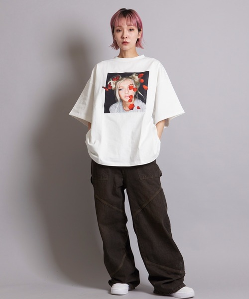 GALLIS ADDICTION(ガリスアディクション)の「GA GIRL-PHOTO TEE(Tシャツ/カットソー・メンズ・ターコイズブルー/ホワイト/ブラック・M/L)」の10枚目の写真