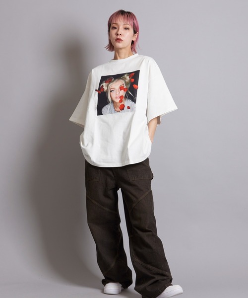 GALLIS ADDICTION(ガリスアディクション)の「GA GIRL-PHOTO TEE(Tシャツ/カットソー・メンズ・ターコイズブルー/ホワイト/ブラック・M/L)」の9枚目の写真