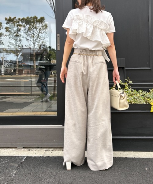 Mystrada（マイストラーダ）の「アシメフリルTシャツ（Tシャツ