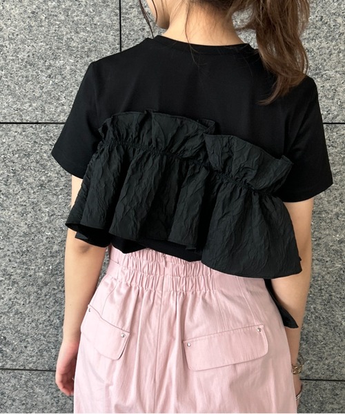 Mystrada（マイストラーダ）の「アシメフリルTシャツ（Tシャツ