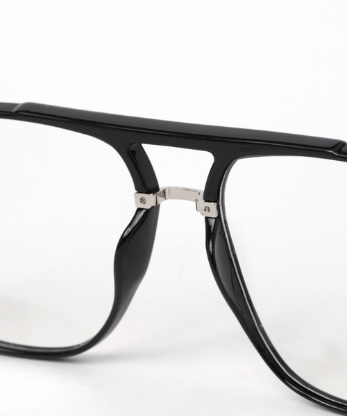 niko and...（ニコアンド）の「オリジナルティアドロップ伊達メガネ（メガネ・レディース・ライトグレー/ブラック・FREE）」の9枚目の写真