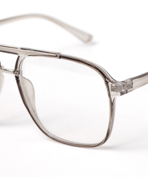 niko and...（ニコアンド）の「オリジナルティアドロップ伊達メガネ（メガネ・レディース・ライトグレー/ブラック・FREE）」の11枚目の写真