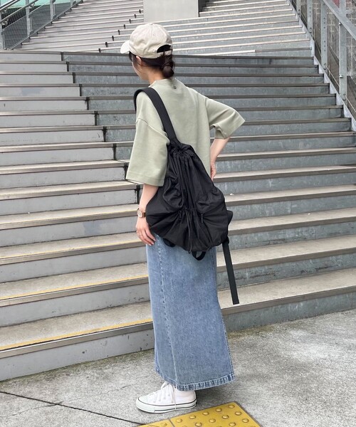 fredy emue（フレディエミュ）の「ポンチハーフスリーブＴ（Tシャツ/カットソー・レディース・ライトグレー/カーキ/チャコールグレー/オフホワイト・38）」の20枚目の写真