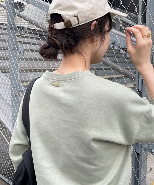 fredy emue（フレディエミュ）の「ポンチハーフスリーブＴ（Tシャツ/カットソー・レディース・ライトグレー/カーキ/チャコールグレー/オフホワイト・38）」の14枚目の写真