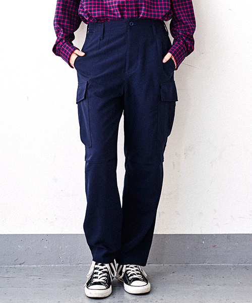 mystic(ミスティック)の「【HIGHLA】HLミリタリーパンツ(その他パンツ・レディース・ネイビー/カーキ・フリ-)」の2枚目の写真