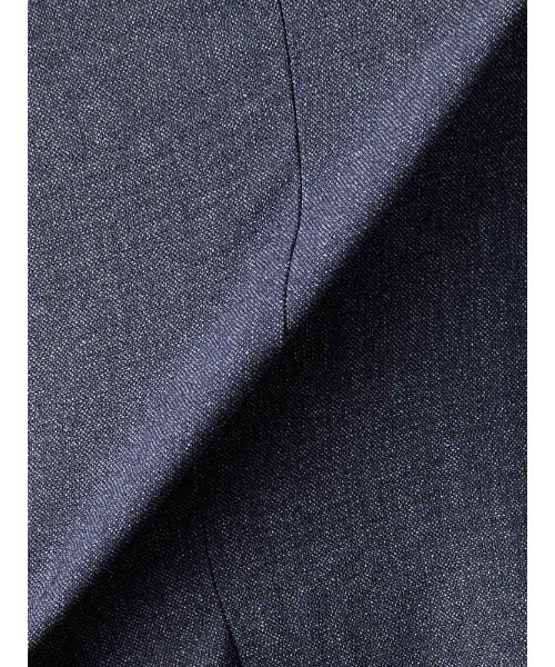 Perfect Suit FActory(パーフェクトスーツファクトリー)の「TRANS CONTINENTS AVANT AIR デニム調セットアップ パンツ ブラウン/ブルー(スラックス・メンズ・ダークブラウン/ブルー・M/SS/L/LL/3L/S)」の6枚目の写真