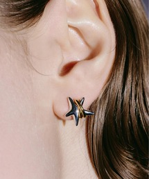 LAPUIS(ラピュイ)Coil Star pierced earrings A