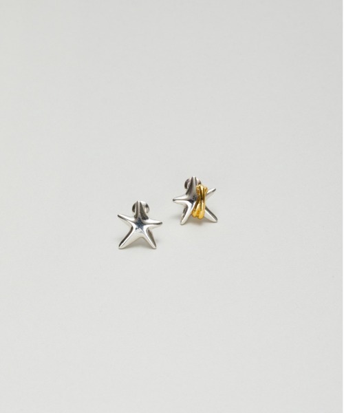 LAPUIS（ラピュイ）の「LAPUIS(ラピュイ)Coil Star pierced earrings A（ピアス（両耳用）・レディース・ゴールド/マルチ・FREE）」の7枚目の写真