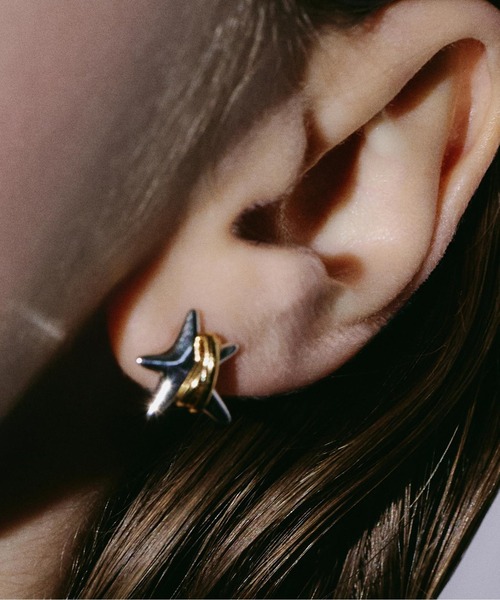 LAPUIS（ラピュイ）の「LAPUIS(ラピュイ)Coil Star pierced earrings A（ピアス（両耳用）・レディース・ゴールド/マルチ・FREE）」の12枚目の写真