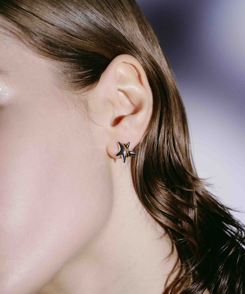 LAPUIS（ラピュイ）の「LAPUIS(ラピュイ)Coil Star pierced earrings A（ピアス（両耳用）・レディース・ゴールド/マルチ・FREE）」の13枚目の写真