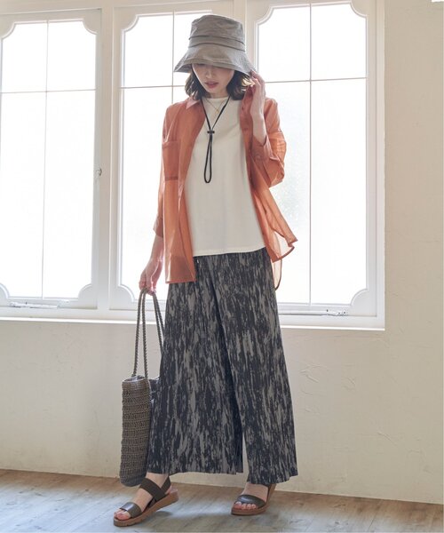 ikka(イッカ)の「【親子コーデ】さらっとプリーツワイドパンツ(その他パンツ・レディース・チャコールグレー/ダークブラウン/モカ・L/M/S)」の8枚目の写真