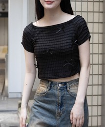 3.3 Field Trip  | 3.3 Field Trip／リボンオフショルT(Tシャツ/カットソー)