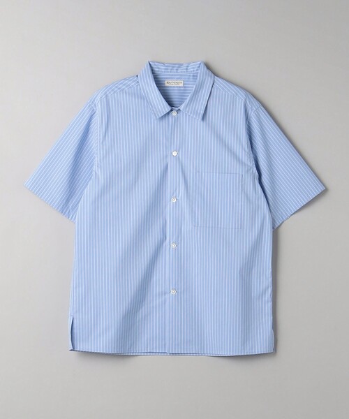 BEAUTY&YOUTH UNITED ARROWS(ビューティーアンドユースユナイテッドアローズ)の「クールタッチ ストライプ キャンプカラー リラックスレギュラー シャツ ‐接触冷感‐(シャツ/ブラウス・メンズ・ライトブルー/ロイヤルブルー/ホワイト・S/M/L/XL)」の11枚目の写真