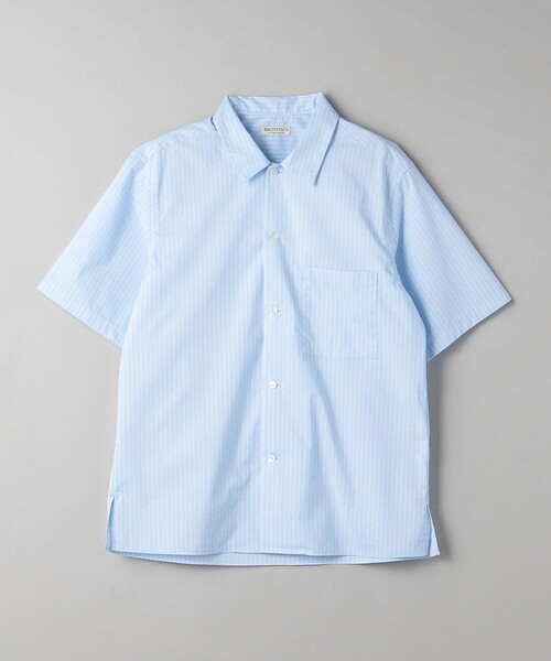 BEAUTY&YOUTH UNITED ARROWS(ビューティーアンドユースユナイテッドアローズ)の「クールタッチ ストライプ キャンプカラー リラックスレギュラー シャツ ‐接触冷感‐(シャツ/ブラウス・メンズ・ライトブルー/ロイヤルブルー/ホワイト・S/M/L/XL)」の21枚目の写真