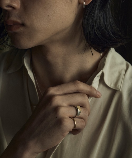 TEN.(テン)の「18KGP ボーダーリング(リング・メンズ・ゴールド・#9/#11/#13/#15)」の10枚目の写真