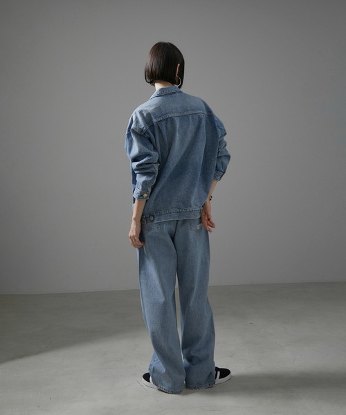 SALON adam et rope'（サロン アダム エ ロペ）の「【RED CARD TOKYO（レッドカードトーキョー）】DAKOTA/ダコタ（デニムパンツ・レディース・ブルー系その他6・23/24/25/26/22）」の11枚目の写真