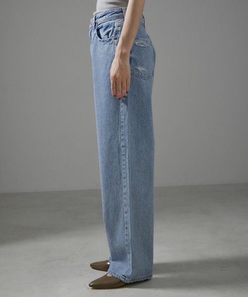 SALON adam et rope'（サロン アダム エ ロペ）の「【RED CARD TOKYO（レッドカードトーキョー）】DAKOTA/ダコタ（デニムパンツ・レディース・ブルー系その他6・23/24/25/26/22）」の19枚目の写真