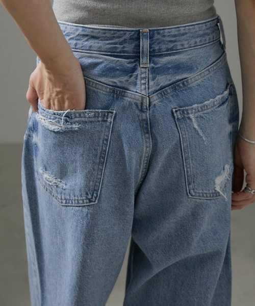 SALON adam et rope'（サロン アダム エ ロペ）の「【RED CARD TOKYO（レッドカードトーキョー）】DAKOTA/ダコタ（デニムパンツ・レディース・ブルー系その他6・23/24/25/26/22）」の14枚目の写真