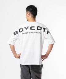 BOYCOTT | 【BOYCOTT/ボイコット】オーバーサイズボックスシルエットバックプリント５分袖Tシャツカットソー(Tシャツ/カットソー)
