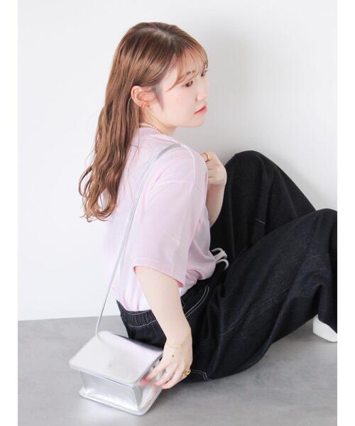 ehka sopo（エヘカソポ）の「シーズープリントTシャツ（Tシャツ/カットソー・レディース・ピンク/ネイビー/オフホワイト/サックスブルー・F）」の17枚目の写真