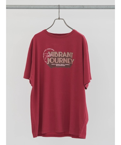 earth music&ecology（アースミュージックアンドエコロジー）の「ヴィンテージライクツアーTee（Tシャツ/カットソー・レディース・ピンク/チャコールグレー/オフホワイト・FREE）」の7枚目の写真