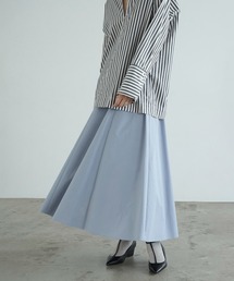 スカート CLANE VOLUME FLARE SKIRT CLANE - VOLUME FLARE MAXI SKIRT - BLACK | ADDICT WEB SHOP