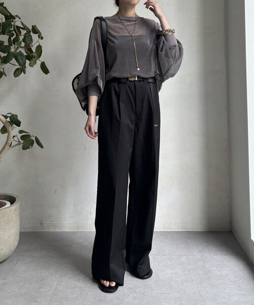 DOUDOU ベロアメッシュプルオーバー セール】【WEB限定】ベロアメッシュプルオーバー（Tシャツ