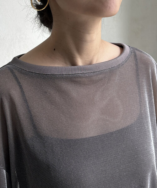セール】【WEB限定】ベロアメッシュプルオーバー（Tシャツ