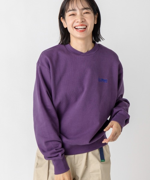 L.L.Bean（エルエルビーン）の「【JAPAN EDITION】スミスフィールド・クルーネック・スウェットシャツ（スウェット・レディース・タン/ライトグレー/グリーン系/パープル・MEDIUM）」の13枚目の写真
