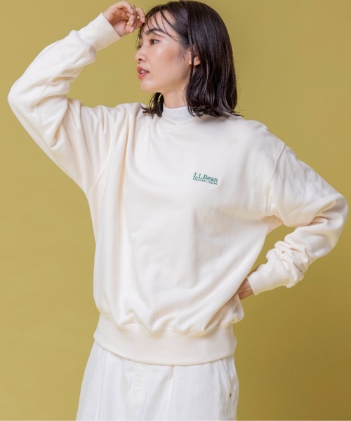 L.L.Bean（エルエルビーン）の「【JAPAN EDITION】スミスフィールド・クルーネック・スウェットシャツ（スウェット・レディース・タン/ライトグレー/グリーン系/パープル・MEDIUM）」の8枚目の写真