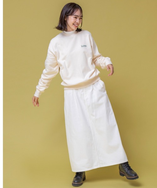 L.L.Bean（エルエルビーン）の「【JAPAN EDITION】スミスフィールド・クルーネック・スウェットシャツ（スウェット・レディース・タン/ライトグレー/グリーン系/パープル・MEDIUM）」の9枚目の写真