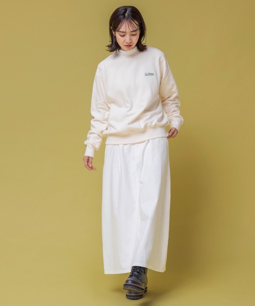 L.L.Bean（エルエルビーン）の「【JAPAN EDITION】スミスフィールド・クルーネック・スウェットシャツ（スウェット・レディース・タン/ライトグレー/グリーン系/パープル・MEDIUM）」の10枚目の写真