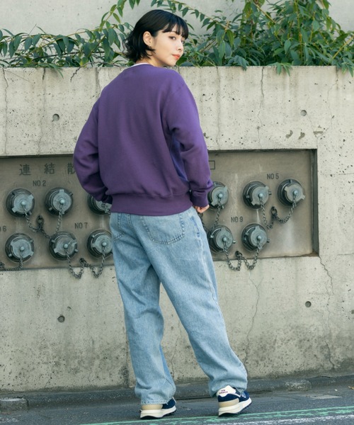 L.L.Bean（エルエルビーン）の「【JAPAN EDITION】スミスフィールド・クルーネック・スウェットシャツ（スウェット・レディース・タン/ライトグレー/グリーン系/パープル・MEDIUM）」の22枚目の写真