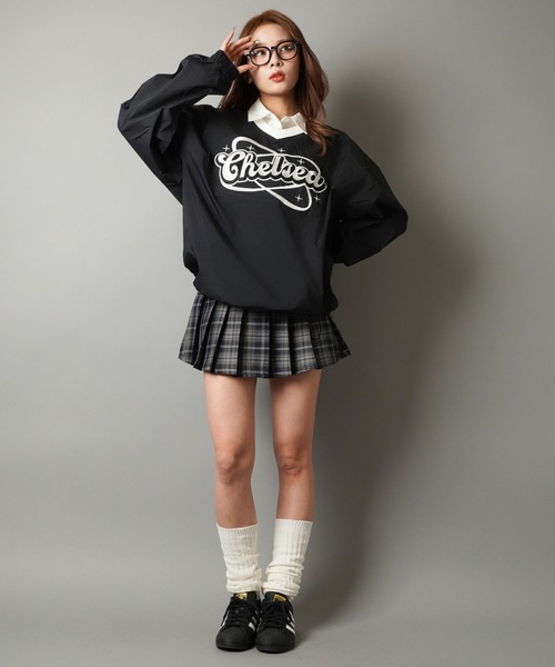 SPINNS(スピンズ)の「ストリート/ゲームシャツデザインナイロンプルオーバー CHELSEA(スウェット・メンズ・ブラック/グレー/ネイビー/オフホワイト/グリーン系その他/ワイン・ONESIZE)」の18枚目の写真