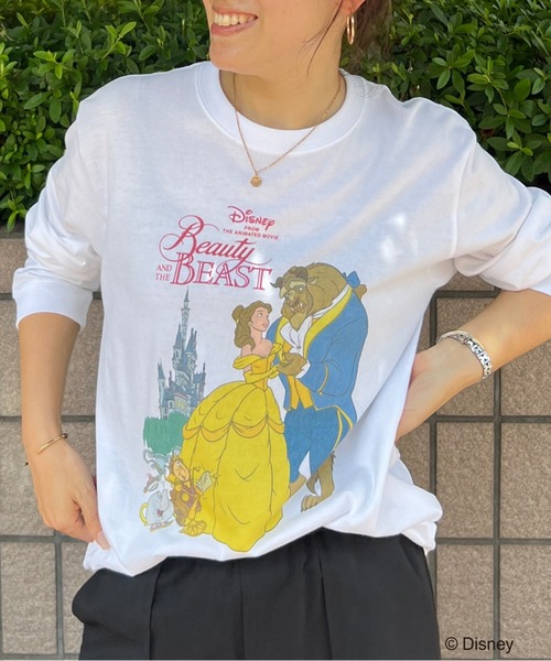 GOOD ROCK SPEED(グッドロックスピード)の「【GOOD ROCK SPEED / グッドロックスピード】プリントロンT / Disney /ディズニー / キャラクターTシャツ(Tシャツ/カットソー・レディース・ホワイト系その他2/ホワイト系その他・M)」の2枚目の写真