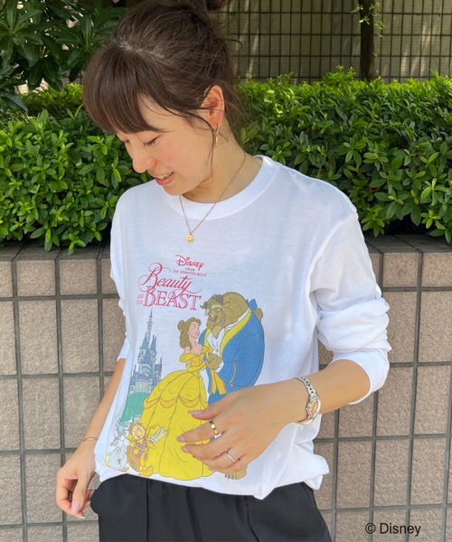 GOOD ROCK SPEED(グッドロックスピード)の「【GOOD ROCK SPEED / グッドロックスピード】プリントロンT / Disney /ディズニー / キャラクターTシャツ(Tシャツ/カットソー・レディース・ホワイト系その他2/ホワイト系その他・M)」の5枚目の写真