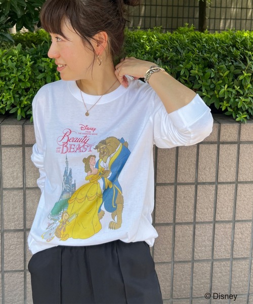 GOOD ROCK SPEED(グッドロックスピード)の「【GOOD ROCK SPEED / グッドロックスピード】プリントロンT / Disney /ディズニー / キャラクターTシャツ(Tシャツ/カットソー・レディース・ホワイト系その他2/ホワイト系その他・M)」の6枚目の写真