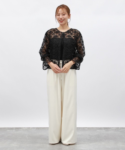 値下げ❗️フラメンコ 衣装 ブラウス 黒レース 11号 フラメンコ 衣装