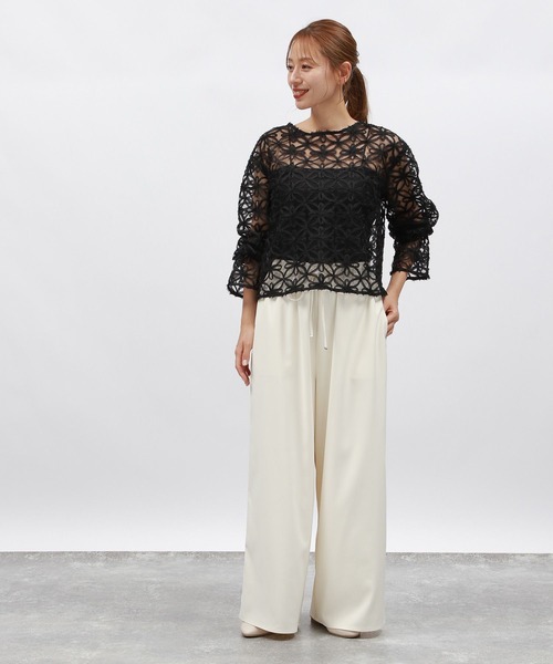LAKOLE（ラコレ）の「2WAYバテンレースブラウス / 142986（シャツ/ブラウス・レディース・アイボリー/ブラック・FREE）」の12枚目の写真