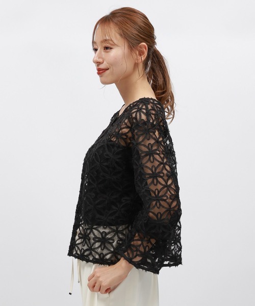 LAKOLE（ラコレ）の「2WAYバテンレースブラウス / 142986（シャツ/ブラウス・レディース・アイボリー/ブラック・FREE）」の15枚目の写真