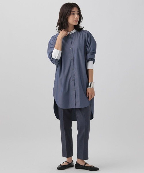 Elura（エルーラ）の「＜レギュラー／低身長サイズ＞大人デニムテーパードパンツ／143164（デニムパンツ・レディース・ネイビー・FREE(S)/LARGE/MEDIUM）」の5枚目の写真