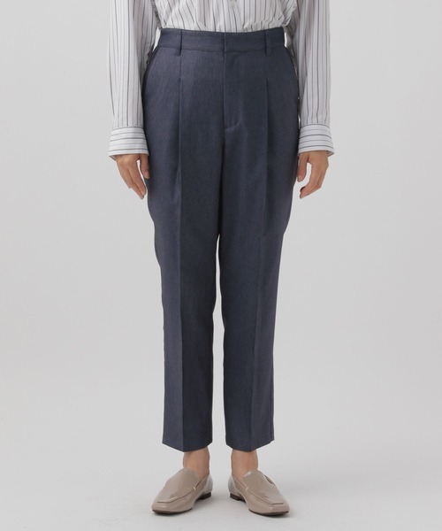 Elura（エルーラ）の「＜レギュラー／低身長サイズ＞大人デニムテーパードパンツ／143164（デニムパンツ・レディース・ネイビー・FREE(S)/LARGE/MEDIUM）」の6枚目の写真