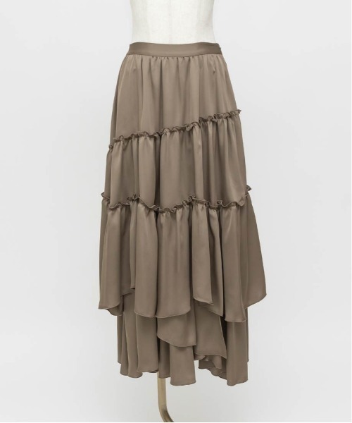 RANDA(ランダ)の「ランダムティアードスカート(スカート・レディース・ブルー/ブラック/カーキ・1/0)」の13枚目の写真