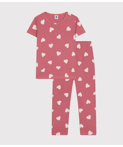 【セール】半袖長ズボンパジャマ（ルームウェア/パジャマ）｜PETIT BATEAU（プチバトー）