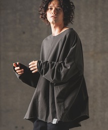 msw1536- Pigment dye oversized sweatshirt カットソー