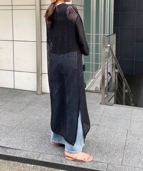 couchu.me(クーシュミー)の「【couchu.me】シアーメッシュワンピース(ワンピース・レディース・オフホワイト/ブラック・FREE)」の19枚目の写真