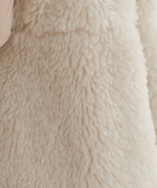 Bab（バブ）の「ペプラムファーキャミベスト（ベスト・レディース・アイボリー/チャコールグレー/モカ・FREE）」の22枚目の写真